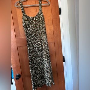 Zara Floral Slit Midi Dress